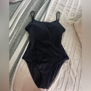 Aerie black ribbed swimsuit